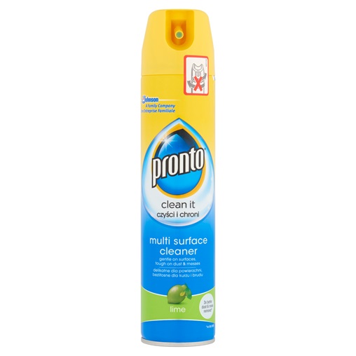 PRONTO FELÜLETTISZTÍTÓ AEROSZOL 250ML PORSTOP - LIME PRONTO FELÜLETTISZTÍTÓ AEROSZOL 250ML PORSTOP - LIME