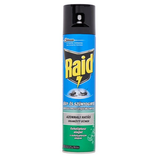 RAID ROVARIRTÓ AEROSZOL 400ML LÉGY ÉS SZÚNYOG ELLEN EUKALIPTUSZ OLAJJAL