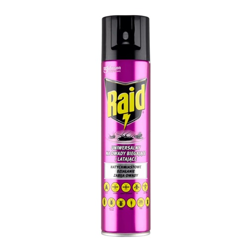 RAID ROVARIRTÓ AEROSZOL 400ML UNIVERZÁLIS MÁSZÓ ÉS REPÜLŐ ROVAROK ELLEN RAID ROVARIRTÓ AEROSZOL 400ML UNIVERZÁLIS MÁSZÓ ÉS REPÜLŐ ROVAROK ELLEN