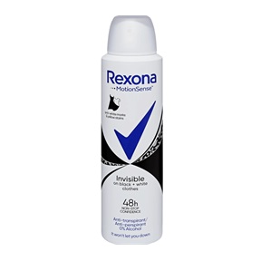 REXONA DEO 150ML NŐI INVISIBLE BLACK + WHITE CLOTHES