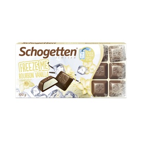 SCHOGETTEN FREEZE ME TÁBLÁS TEJCSOKI 100G BOURBON VANÍLIAKRÉMES