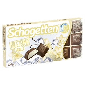 SCHOGETTEN FREEZE ME TÁBLÁS TEJCSOKI 100G BOURBON VANÍLIAKRÉMES