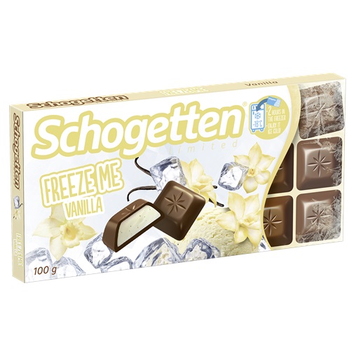 SCHOGETTEN FREEZE ME TÁBLÁS TEJCSOKI 100G BOURBON VANÍLIAKRÉMES