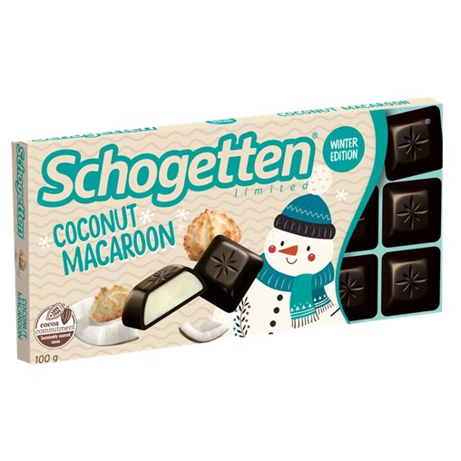 SCHOGETTEN TÁBLÁS ÉTCSOKI 100G COCONUT MACAROON / KÓKUSZ MACARON SCHOGETTEN TÁBLÁS ÉTCSOKI 100G COCONUT MACAROON / KÓKUSZ MACARON