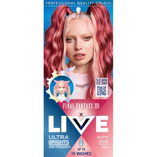 SCHWARZKOPF LIVE COLOR HAJSZÍNEZŐ 025 - FÜSTÖS RÓZSA