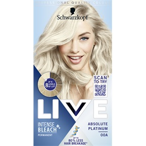SCHWARZKOPF LIVE COLOR TARTÓS HAJVÍLÁGOSÍTÓ 00A ABSZOLÚT PLATINA SCHWARZKOPF LIVE COLOR TARTÓS HAJVÍLÁGOSÍTÓ 00A ABSZOLÚT PLATINA