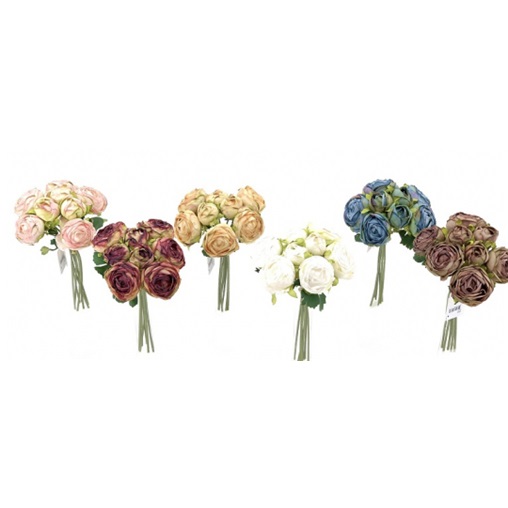 SELYEMVIRÁG BOGLÁRKA CSOKOR 27CM 8 FEJES MÁLYVA