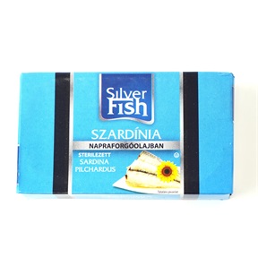 SILVERFISH SZARDÍNIA DOB. 90G/125G NAPRAFORGÓ OLAJBAN SILVERFISH SZARDÍNIA DOB. 90G/125G NAPRAFORGÓ OLAJBAN