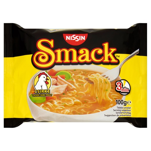 NISSIN SMACK INSTANT TÉSZTA 100G CSIRKEHÚSLEVESSEL NISSIN SMACK INSTANT TÉSZTA 100G CSIRKEHÚSLEVESSEL