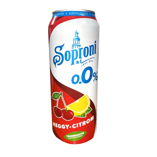 SOPRONI SÖR 0,0% 0,5L RADLER DOBOZOS MEGGY-CITROM DRS