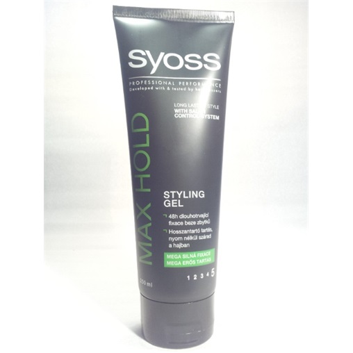 SYOSS HAJZSELÉ 250ML MAX HOLD MEGA ERŐS 5 / FEKETE-ZÖLD SYOSS HAJZSELÉ 250ML MAX HOLD MEGA ERŐS 5 / FEKETE-ZÖLD