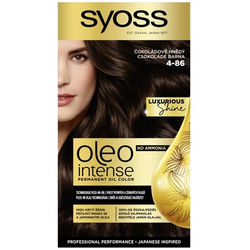 SYOSS OLEO INTENSE AMMÓNIAMENTES HAJFESTÉK 4-86 CSOKOLÁDÉBARNA SYOSS OLEO INTENSE AMMÓNIAMENTES HAJFESTÉK 4-86 CSOKOLÁDÉBARNA