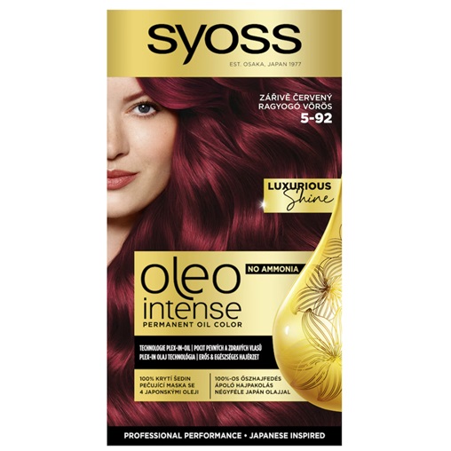 SYOSS OLEO INTENSE AMMÓNIAMENTES HAJFESTÉK 5-92 RAGYOGÓ VÖRÖS SYOSS OLEO INTENSE AMMÓNIAMENTES HAJFESTÉK 5-92 RAGYOGÓ VÖRÖS