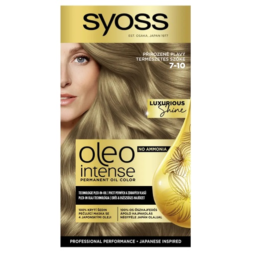 SYOSS OLEO INTENSE AMMÓNIAMENTES HAJFESTÉK 7-10 TERMÉSZETES SZŐKE SYOSS OLEO INTENSE AMMÓNIAMENTES HAJFESTÉK 7-10 TERMÉSZETES SZŐKE