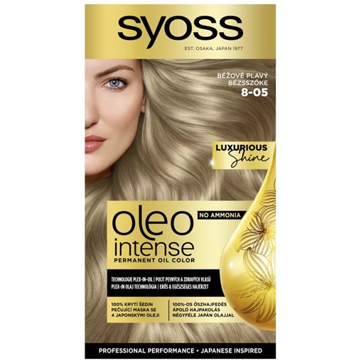 SYOSS OLEO INTENSE AMMÓNIAMENTES HAJFESTÉK 8-05 BÉZSSZŐKE SYOSS OLEO INTENSE AMMÓNIAMENTES HAJFESTÉK 8-05 BÉZSSZŐKE