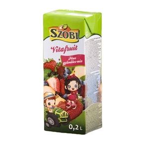 SZOBI GYÜMÖLCSITAL 0,2L 12% VITAFRUIT PIROS GYÜMÖLCS-MIX