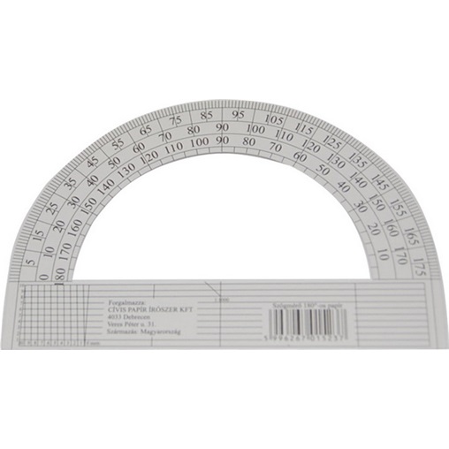 SZÖGMÉRŐ PAPÍR 180FOK 2471000 F81001180 SZÖGMÉRŐ PAPÍR 180FOK 2471000 F81001180