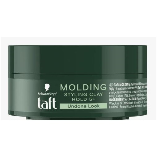TAFT HAJFORMÁZÓ KRÉM TÉG. 75ML MOLDING CLAY 6 TAFT HAJFORMÁZÓ KRÉM TÉG. 75ML MOLDING CLAY 6