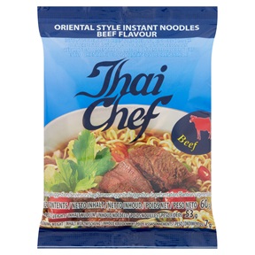 THAI CHEF INSTANT TÉSZTÁS LEVES 60G MARHA ÍZŰ THAI CHEF INSTANT TÉSZTÁS LEVES 60G MARHA ÍZŰ