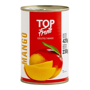 TOP FRUITS MANGÓ KONZERV 230G/425G SZELETELT