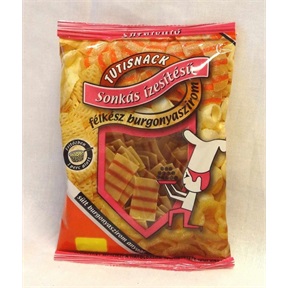 TUTISNACK SÜTNIVALÓ FÉLKÉSZ BURGONYASZIROM 60G SONKÁS ÍZŰ
