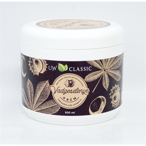UW CLASSIC KRÉM TÉG. 500ML LÁBÁPOLÓ VADGESZTENYE VÖRÖSSZŐLŐ LEVÉL KIV. UW CLASSIC KRÉM TÉG. 500ML LÁBÁPOLÓ VADGESZTENYE VÖRÖSSZŐLŐ LEVÉL KIV.