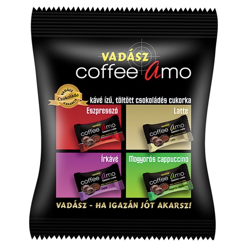 VADÁSZ COFFEE AMO TT. CSOKOLÁDÉS CUKORKA 100G 4FÉLE KÁVÉ ÍZŰ VADÁSZ COFFEE AMO TT. CSOKOLÁDÉS CUKORKA 100G 4FÉLE KÁVÉ ÍZŰ