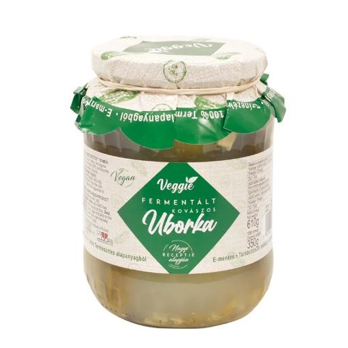 VEGGIE FERMENTÁLT KOVÁSZOS UBORKA 350G/610G/720ML VEGGIE FERMENTÁLT KOVÁSZOS UBORKA 350G/610G/720ML