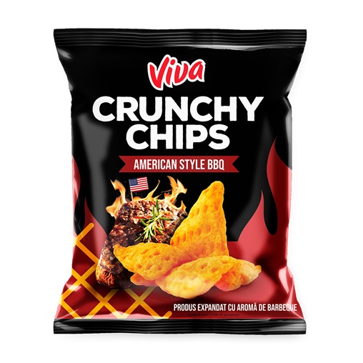 VIVA CRUNCHY CHIPS 50G AMERICAN STYLE BBQ VIVA CRUNCHY CHIPS 50G AMERICAN STYLE BBQ