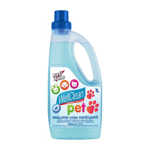 WELL DONE WELLCLEAN KISÁLLATOK UTÁNI FERTŐTLENÍTŐ FELMOSÓ 1L