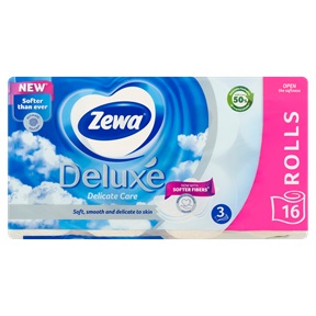 ZEWA WC-PAPÍR 3RTG 16TEK DELUXE DELICATE CARE ZEWA WC-PAPÍR 3RTG 16TEK DELUXE DELICATE CARE